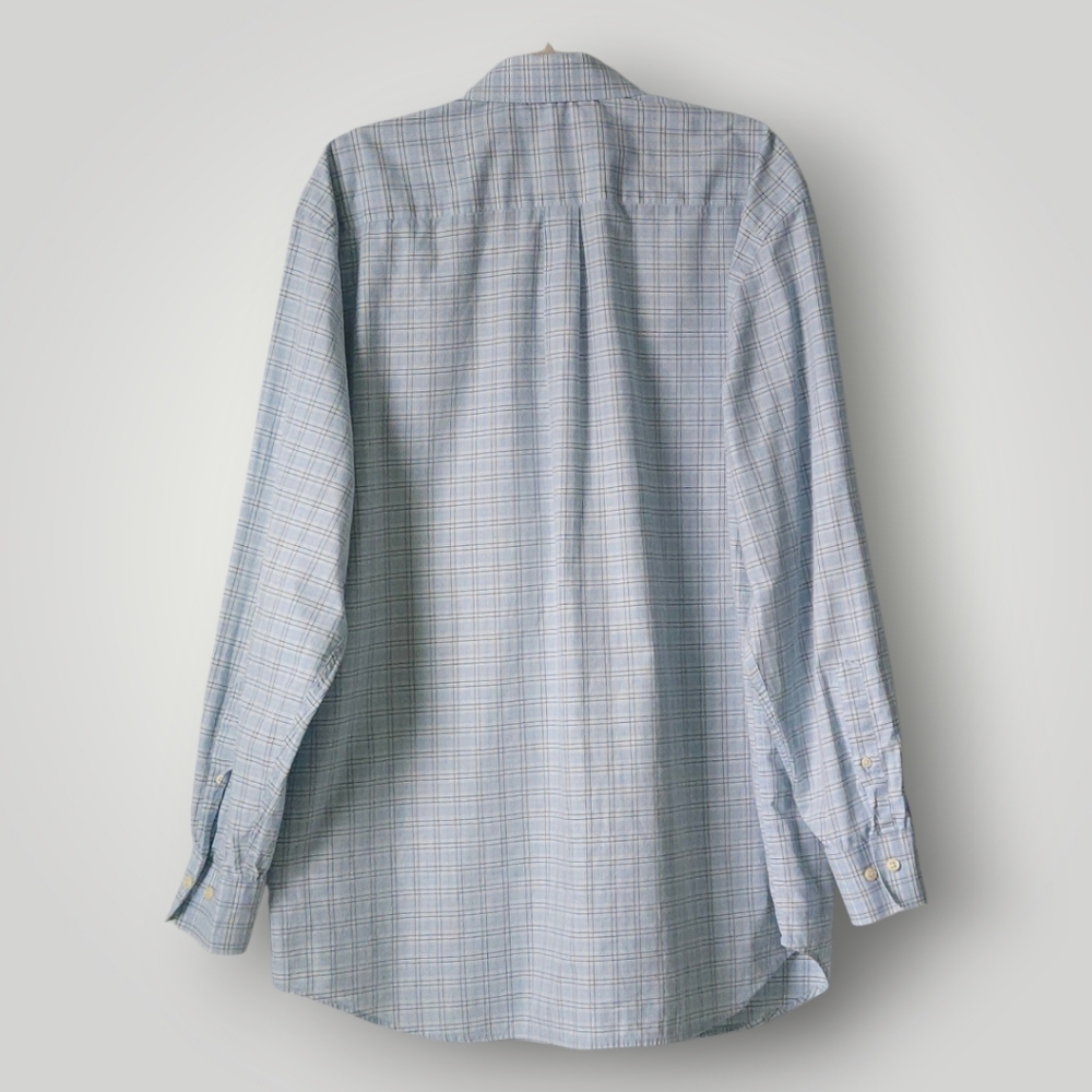 2 Peter Millar Dress Shirts XXL 100% Cotton Plaid Button Down Casual Lot Bundle - Picture 5 of 15
